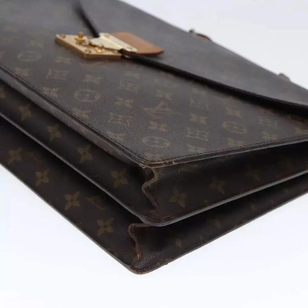 authenticity guaranteed LOUIS VUITTON Monogram Serviette Conseiller Briefcase